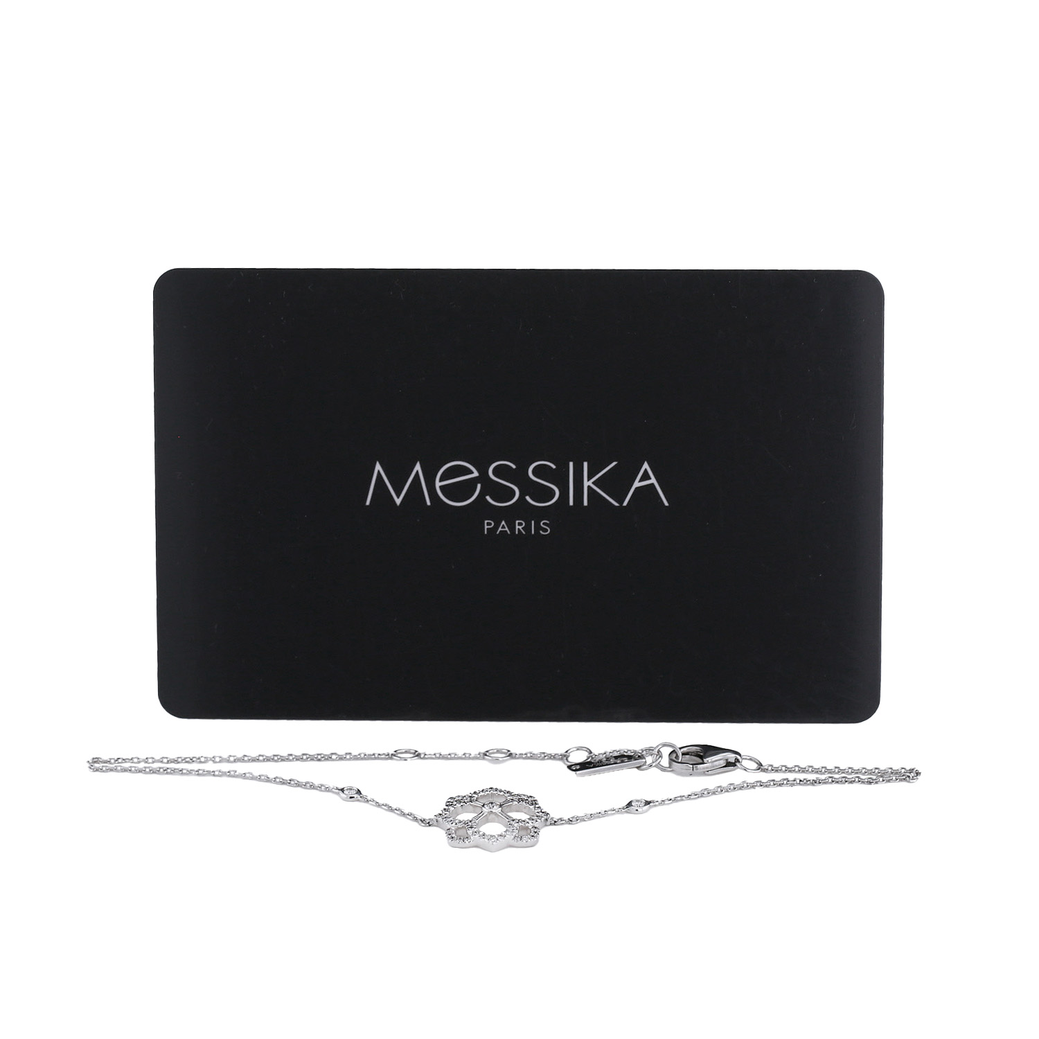 Messika Eden bracelet in white gold and diamond - Detail D2