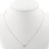 Dinh Van Cube necklace in white gold and diamond - 360 thumbnail