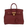 Hermès  Birkin 25 cm handbag  in red H togo leather - 360 thumbnail