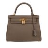 Hermès  Kelly 28 cm handbag  in grey togo leather - 360 thumbnail