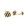 Tiffany & Co Jean Schlumberger pair of cufflinks in yellow gold and enamel - 00pp thumbnail