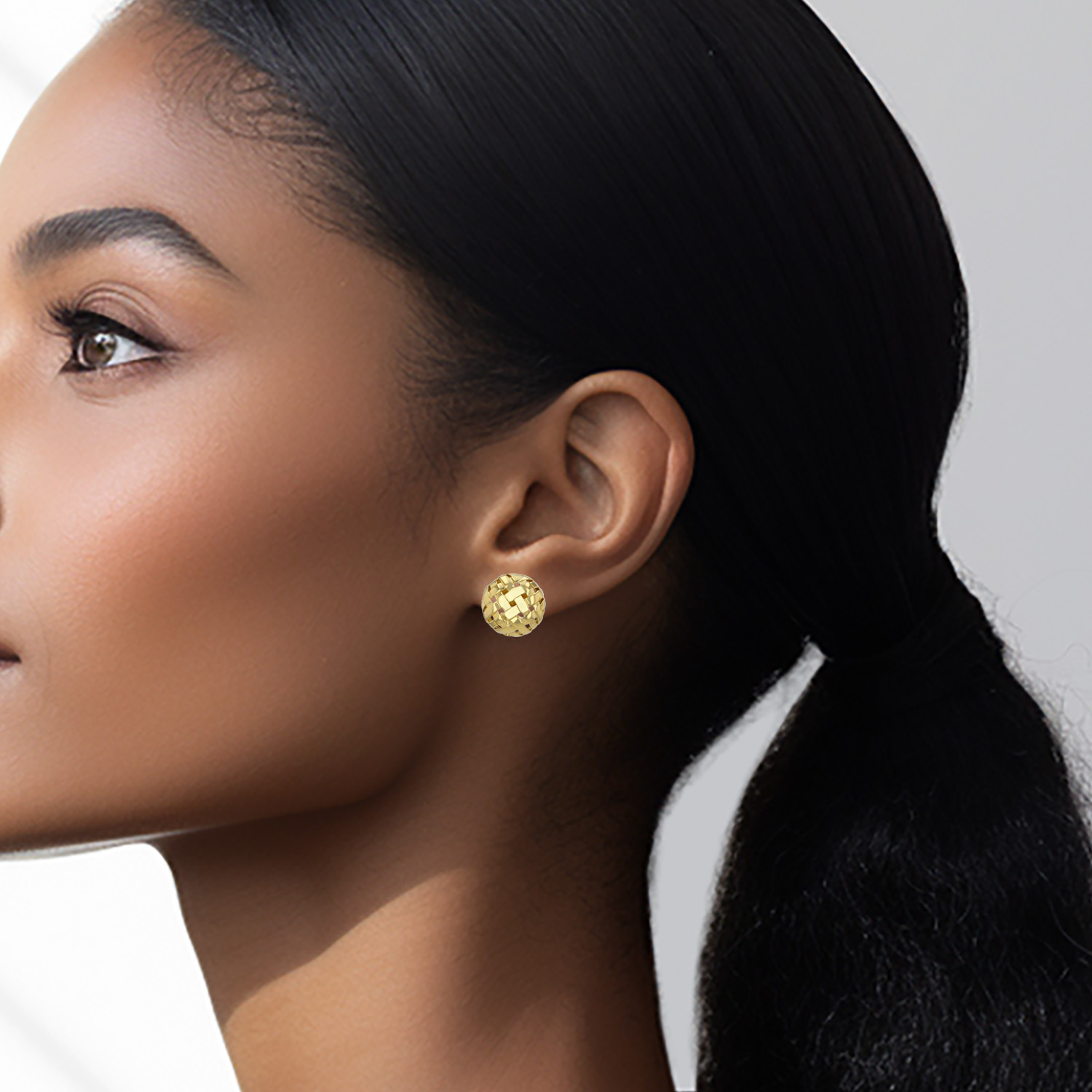 Paire de boucles d'oreilles Tiffany & Co  en or jaune - Detail D1