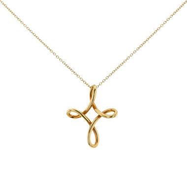 Tiffany & Co Infinity large model pendant in yellow gold