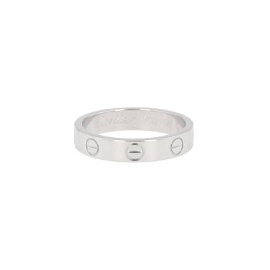 Alliance Cartier Love en or blanc, taille 50