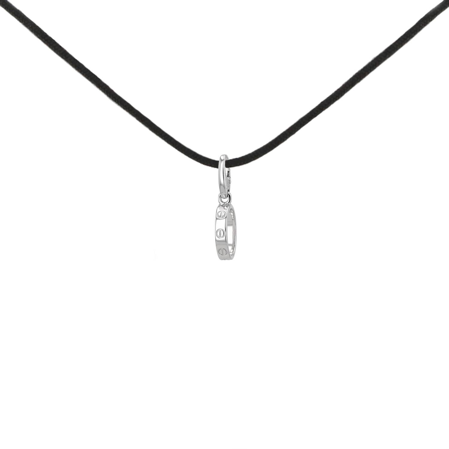 Pendentif 'LOVE YOU TO THE MOON AND BACK' En 14K Et Rhodium Blanc - Simply Starz - Neuf