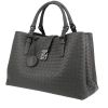 Bottega Veneta  Roma handbag  in grey intrecciato leather - 00pp thumbnail