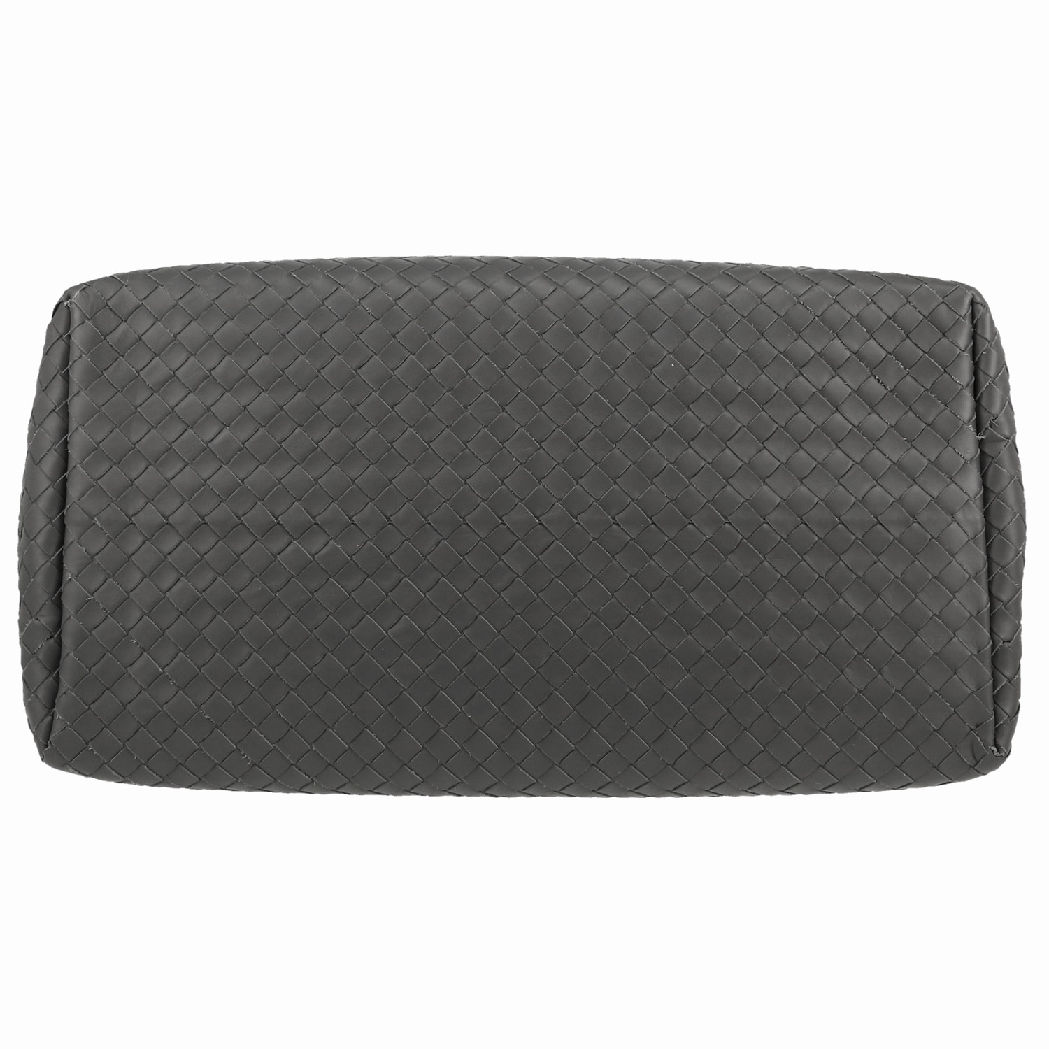 Bottega Veneta  Roma handbag  in grey intrecciato leather - Detail D1