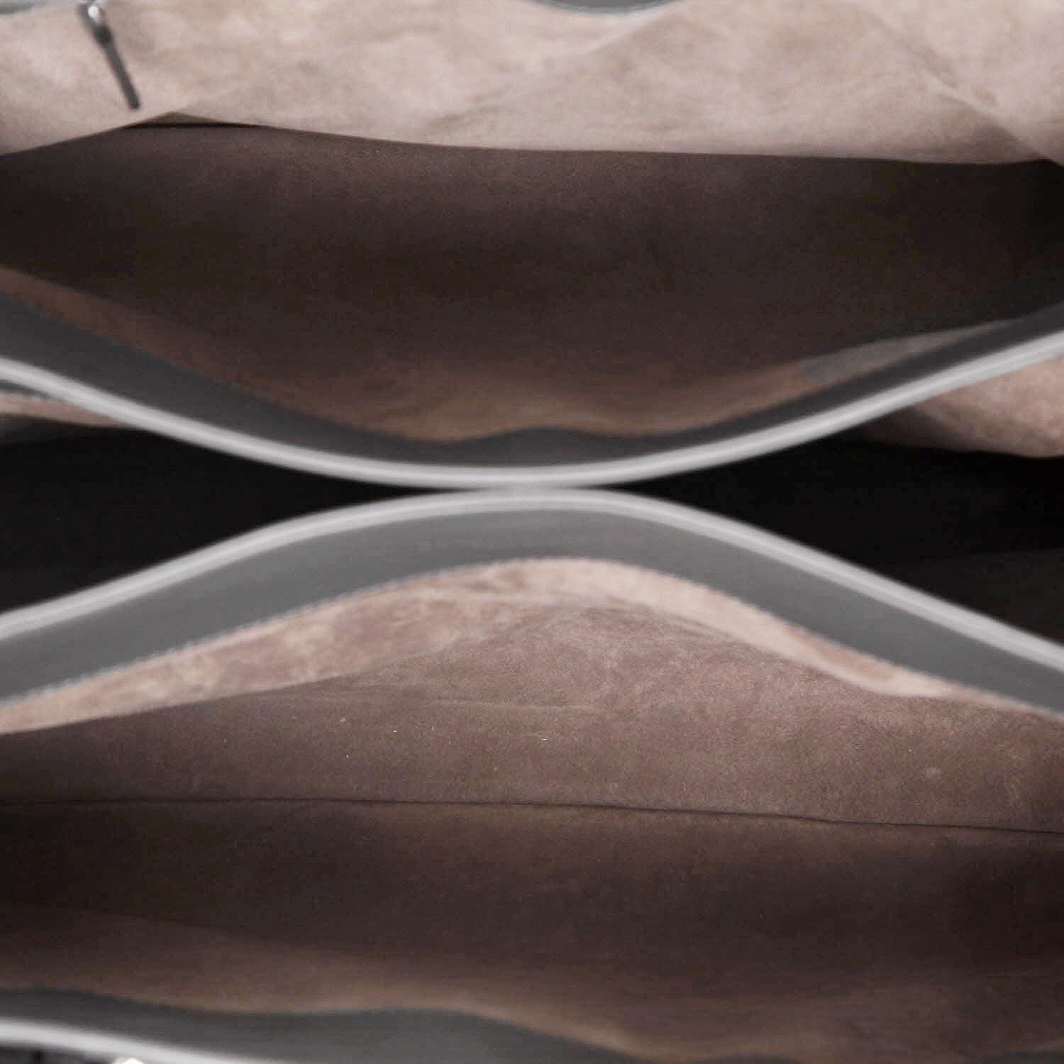 Sac à main Bottega Veneta  Roma en cuir intrecciato gris - Detail D3