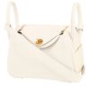 Hermès  Lindy mini  handbag  in white togo leather - 00pp thumbnail