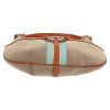 Gucci  Gucci Vintage handbag  in beige, blue and white canvas  and natural leather - Detail D1 thumbnail