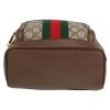 Gucci  Ophidia backpack  "sûpreme GG" canvas  and brown leather - Detail D1 thumbnail