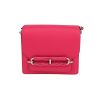 Hermès  Roulis shoulder bag  in pink Swift leather - 360 thumbnail