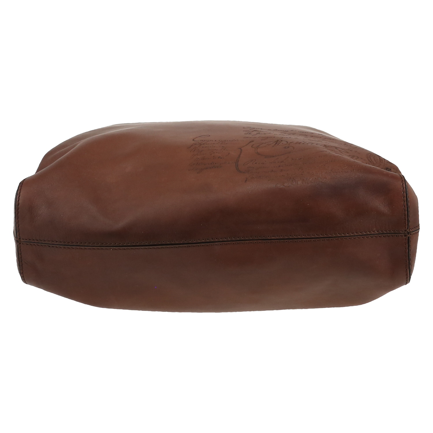 Sac à main Berluti   en cuir marron - Detail D1