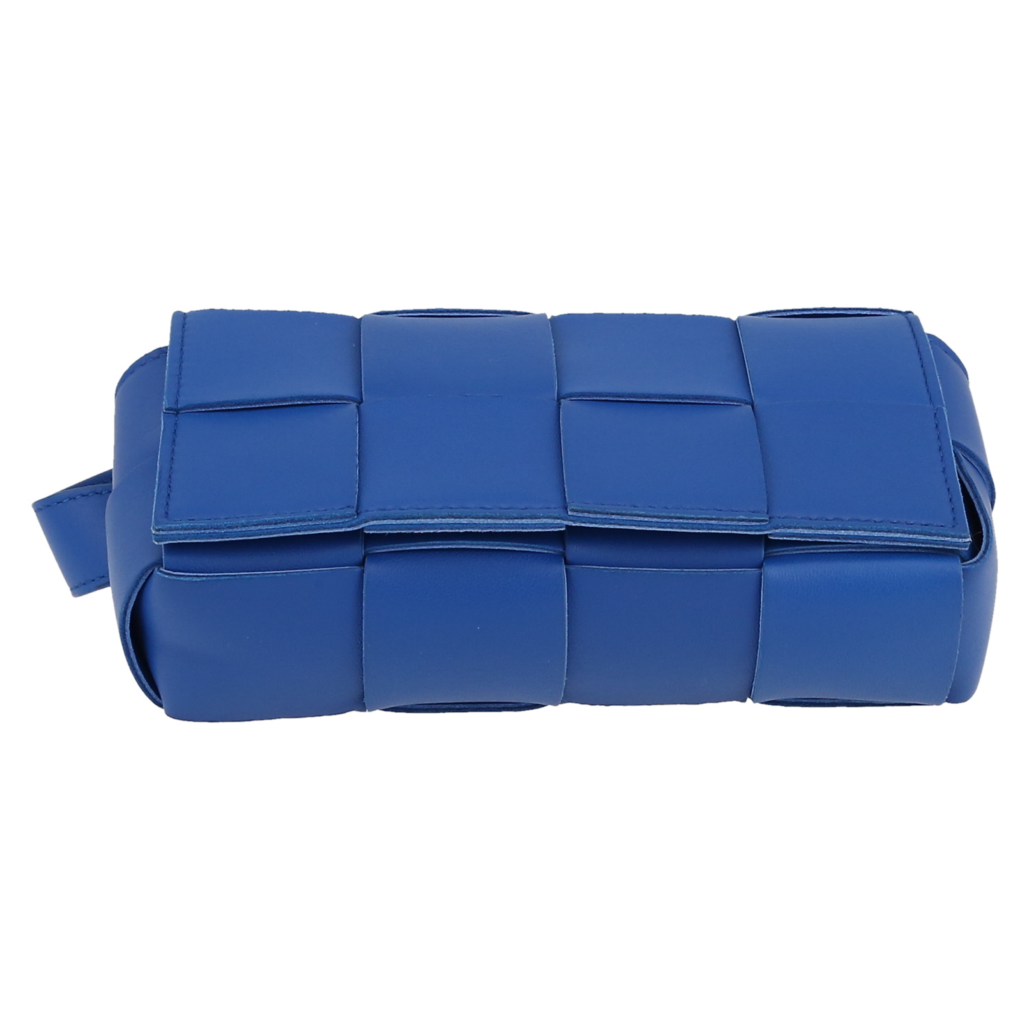 Bolsito-cinturón Bottega Veneta   en cuero azul - Detail D1