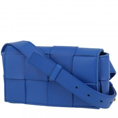 Pochette-ceinture Bottega Veneta   en cuir bleu