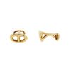 Rigid Hermès Chaine d'Ancre pair of cufflinks in yellow gold - 00pp thumbnail