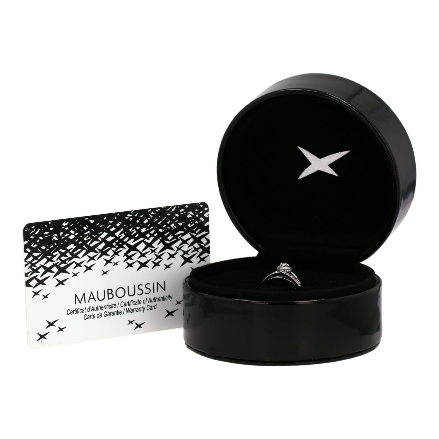 Bague Mauboussin Love my Love en or blanc et diamants - Detail D2