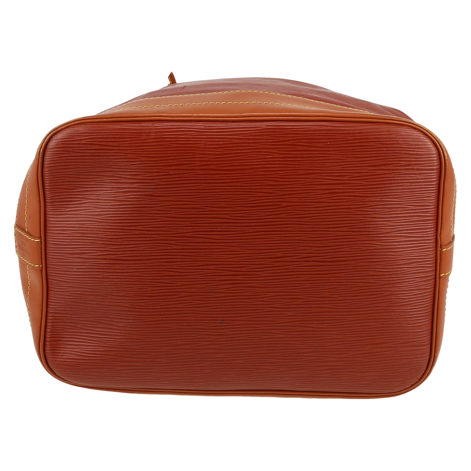 Sac cabas Louis Vuitton  Noé en cuir épi marron - Detail D1