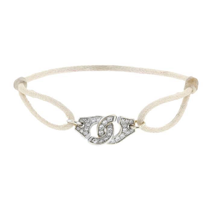 bracelet dinh van menottes r10 en or blanc et diamants