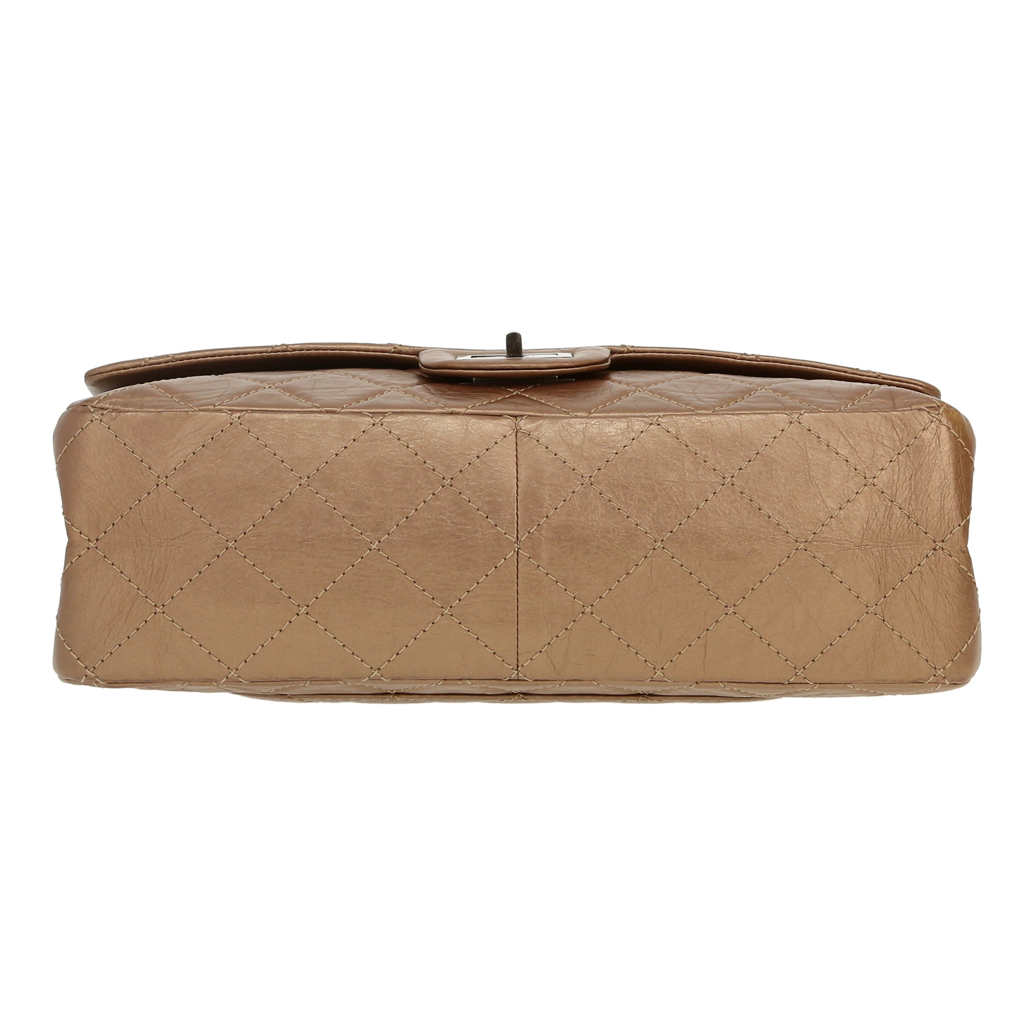 Borsa a tracolla Chanel  Chanel 2.55 in pelle trapuntata mordoré - Detail D1