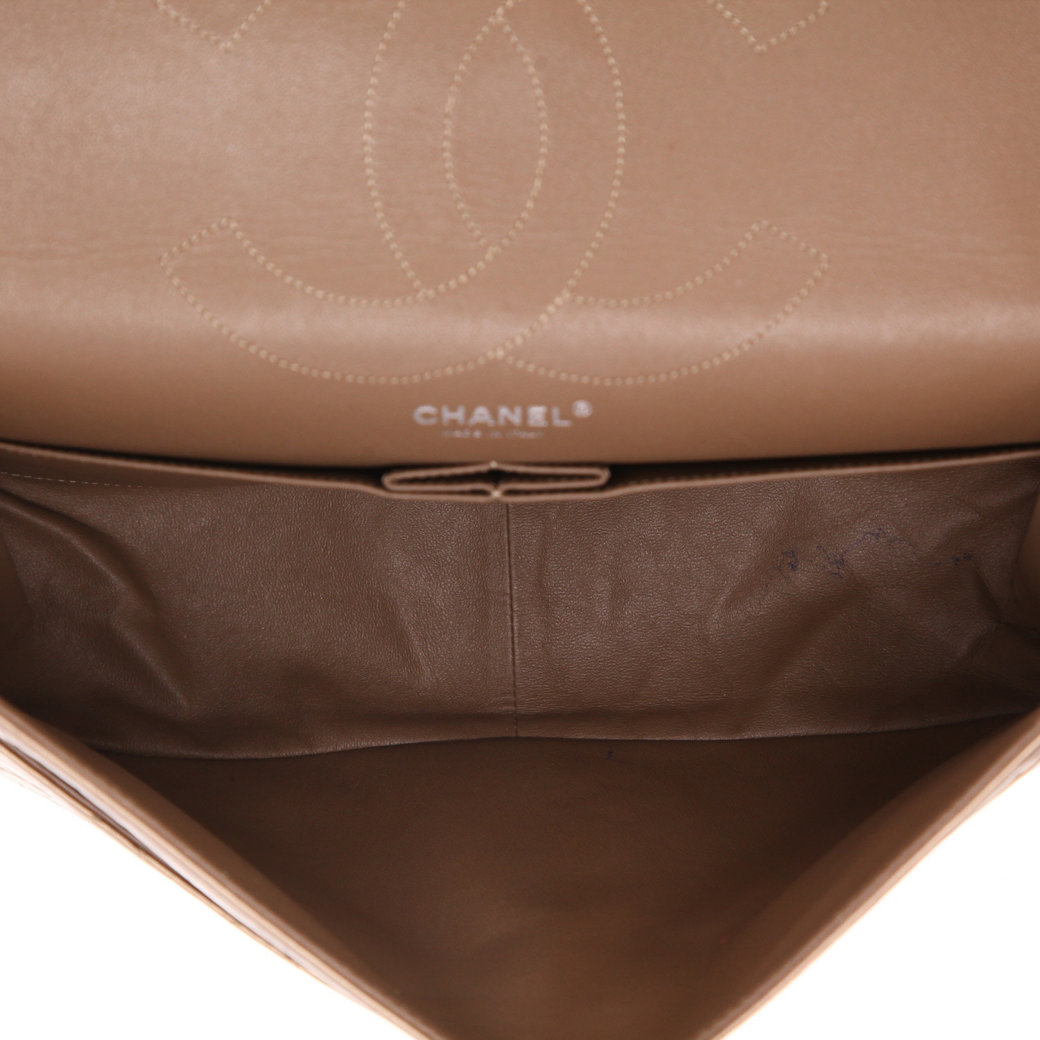 Borsa a tracolla Chanel  Chanel 2.55 in pelle trapuntata mordoré - Detail D3
