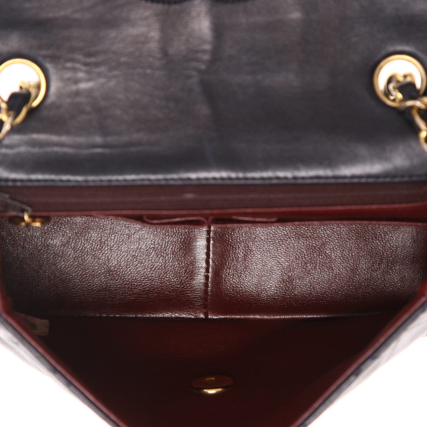 Borsa a tracolla Chanel  Mini Timeless in pelle trapuntata blu marino - Detail D3