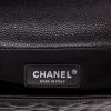 Chanel  Coco Handle shoulder bag  in black quilted grained leather - Detail D2 thumbnail