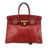 Hermès  Birkin 35 cm handbag  in burgundy box leather - 360 thumbnail