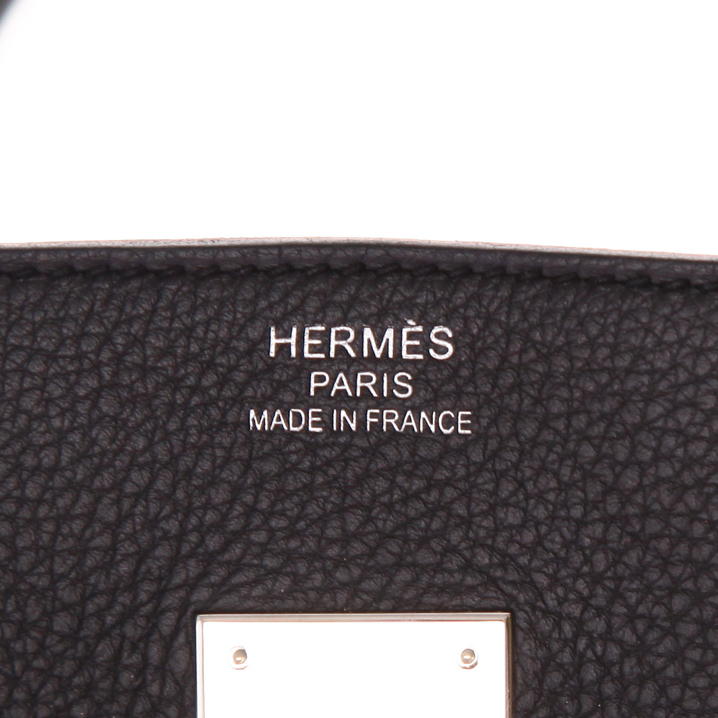 Sac à main Hermès  Birkin 35 cm en cuir togo noir - Detail D2