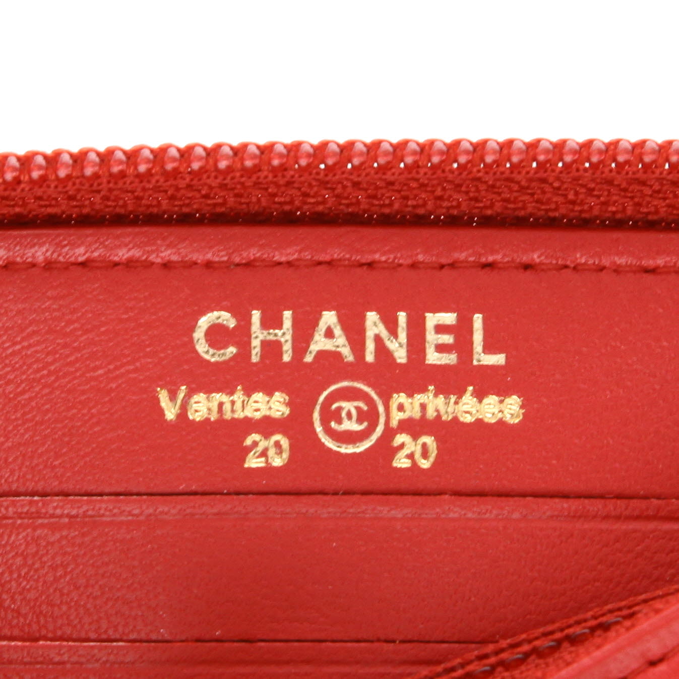 Billetera Chanel  Boy Wallet en cuero acolchado rojo - Detail D2