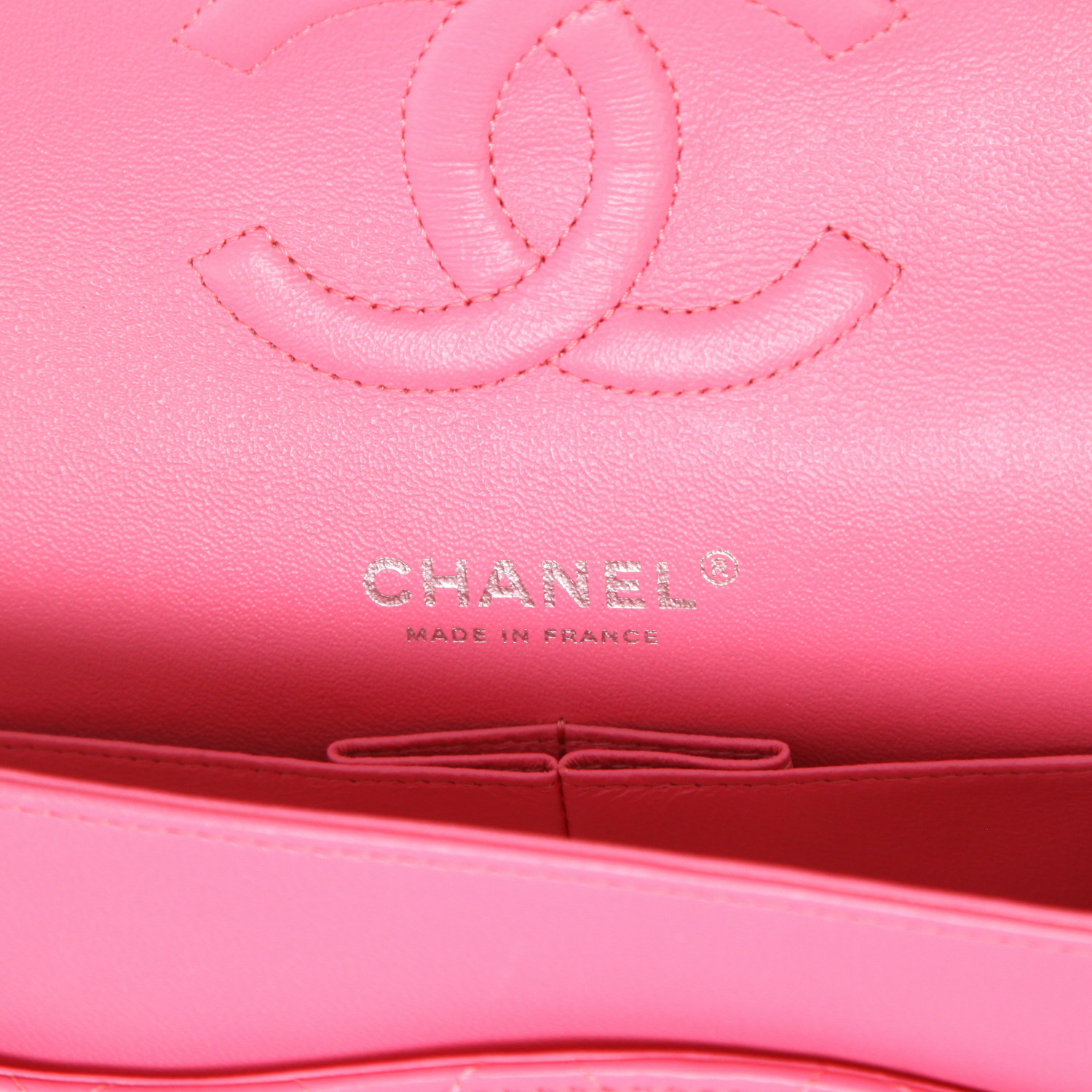 Borsa Chanel  Timeless Classic in pelle trapuntata rosa - Detail D2
