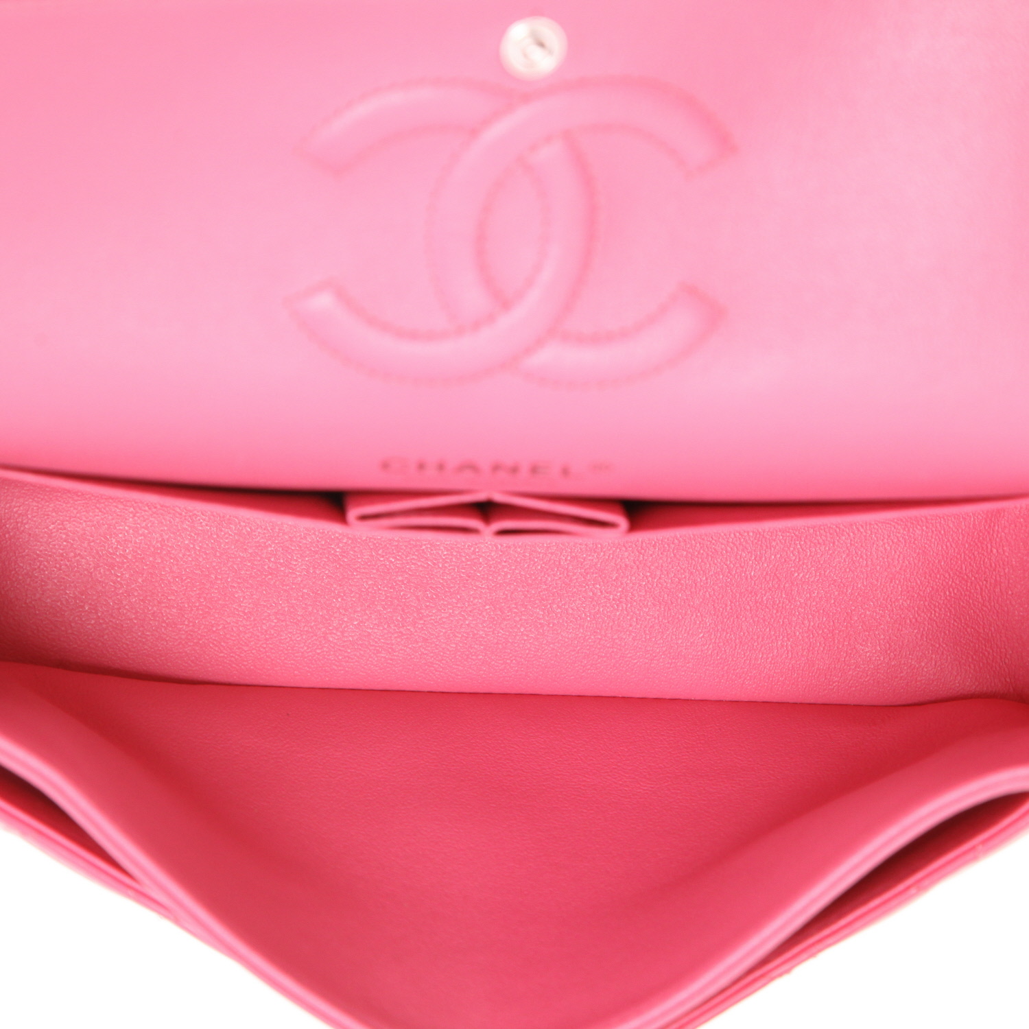Borsa Chanel  Timeless Classic in pelle trapuntata rosa - Detail D3