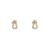Fred Force 10 small model earrings in yellow gold and diamonds - 00pp thumbnail