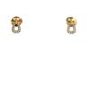 Fred Force 10 small model earrings in yellow gold and diamonds - 360 thumbnail