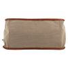 Chloé  Hayley handbag  in beige canvas  and brown leather - Detail D1 thumbnail