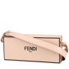 Bolso de mano Fendi  Horizontal Box en cuero rosa y negro - 00pp thumbnail