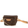 Borsa a spalla Louis Vuitton  Bumbag in tela monogram marrone e pelle naturale - 00pp thumbnail