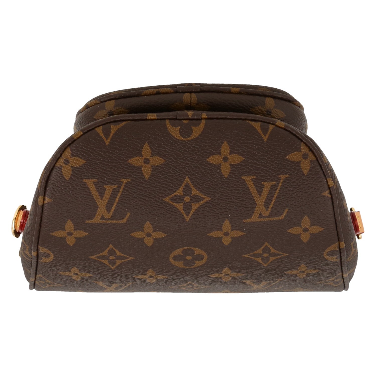 Bolso para llevar al hombro Louis Vuitton  Bumbag en lona Monogram marrón y cuero natural - Detail D1