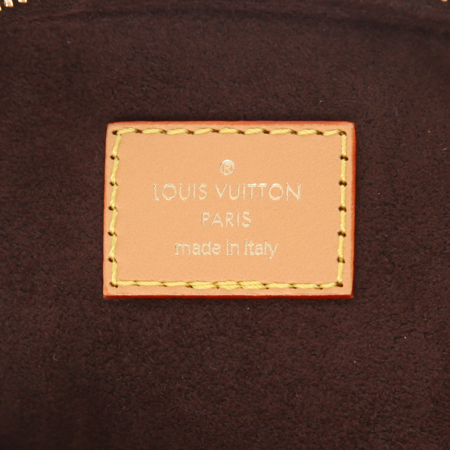 Louis Vuitton  Bumbag shoulder bag  in brown monogram canvas  and natural leather - Detail D2
