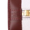 Louis Vuitton  Alma BB handbag  in white epi leather  and burgundy leather - Detail D2 thumbnail
