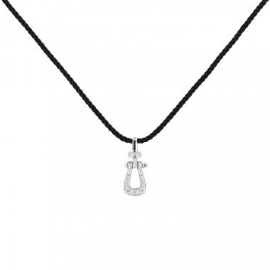 Colgante Fred Force 10 modelo mediano de oro blanco y diamantes