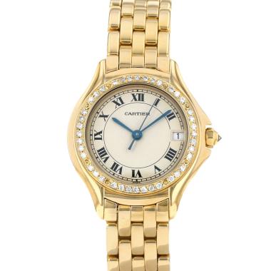 Montre Cartier Cougar en or jaune Ref: Cartier - 887921  Vers 1990
