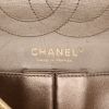 Chanel 2.55 large model  handbag  in gold quilted leather - Detail D2 thumbnail