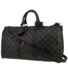 Bolsa de viaje Louis Vuitton  Keepall 45 en lona Monogram negra y cuero negro - 00pp thumbnail