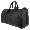 Louis Vuitton  Keepall 45 travel bag  in black monogram canvas  and black leather - Detail D2 thumbnail