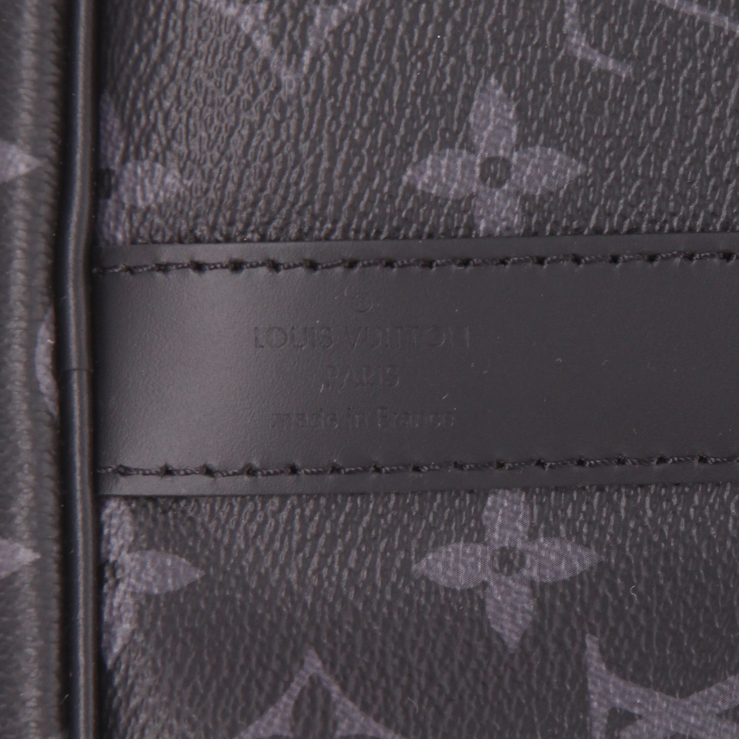 Borsa da viaggio Louis Vuitton  Keepall 45 in tela monogram nera e pelle nera - Detail D6