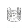 Hermès Passerelle cuff bracelet in silver - 360 thumbnail