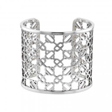 Bracelet manchette Hermès Passerelle en argent