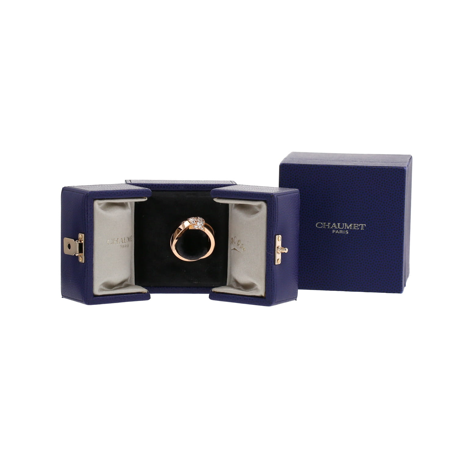 Sortija Chaumet Liens Séduction de oro rosa y diamantes - Detail D2