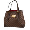 Louis Vuitton  Hampstead medium model  handbag  in ebene damier canvas  and brown leather - 00pp thumbnail